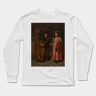 The Two Musicians by John George Brown Long Sleeve T-Shirt